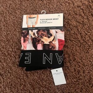 American‎ Eagle Flex Boxer Brief XS 6" Inseam Holiday Dog Santa Hat New NWT